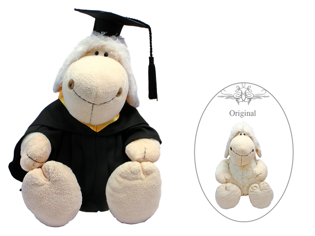 Florist Gift - Nici Graduation Doll - White Sheep - L3106141 Photo