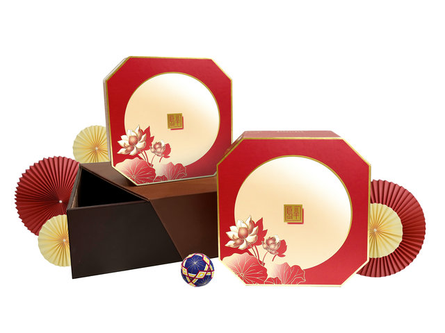 Mid-Autumn Gift Hamper - Mid Autumn Peninsula Moon Cake 2 Boxes In Deluxe Box Gift Set PB01 - MH0728A3 Photo
