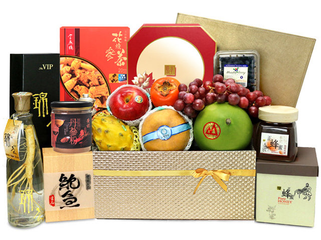 Mid-Autumn Gift Hamper - Mid Autumn Peninsula Moon Cake With Deluxe Chinese Fruit Hamper FH158 - L76608855 Photo