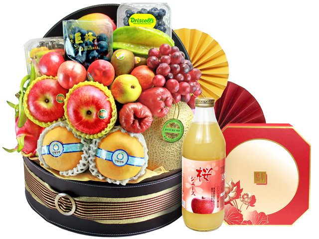 Mid-Autumn Gift Hamper - Mid Autumn Peninsula Moon Cake With Luxury Fruit Hamper FH169 - L139674 Photo