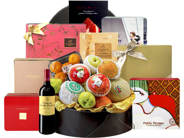 Wine n Food Hamper - Deluxe Wine Gift Hamper (H1) - L80482 Photo