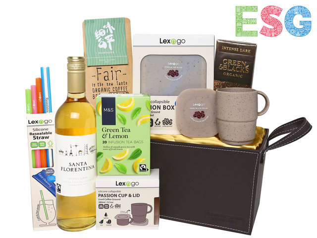 Wine n Food Hamper - ESG Fairtrade and Environmental Friendly Gift Hamper ESG01 - H20430A1 Photo