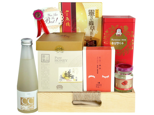 Wine n Food Hamper - Mother's Day Gift Health Care Hamper - MR0416A4 Photo