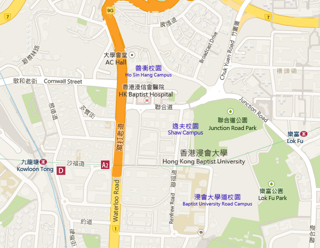 香港浸会大学地图